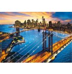 PUZZLE LA VILLE DE NEW-YORK ET LE COUCHER SOLEIL 3000 PIECES - COLLECTION ETAT-UNIS - CLEMENTONI 33546