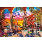PUZZLE LA VILLE DES AMOUREUX : VENISE ET LES GONDOLES 4000 PIECES - COLLECTION VILLE ITALIE - EDUCA - 20313