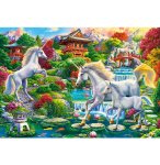 PUZZLE LE JARDIN ENCHANTE DES LICORNES 1500 PIECES - ANIMAUX FANTASTIQUES - CASTORLAND