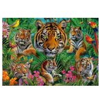 PUZZLE LE PARADIS TROPICAL DES TIGRES 500 PIECES - ANIMAUX SAUVAGES - EDUCA - 19902