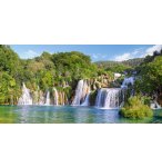 PUZZLE LES CASCADES LA RIVIERE DU PARC NATIONAL DE KRKA 4000 PIECES - COLLECTION PAYSAGE DE CROATIE