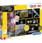 PUZZLE LES PLANETES ET L'ESPACE - 180 PIECES - COLLECTION NATIONAL GEOGRAPHIC - CLEMENTONI - 29206