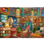 PUZZLE LIBRAIRIE ANGLAISE 1000 PIECES - COLLECTION NOSTALGIE - MAGASIN DE LIVRES - EDUCA - 19925