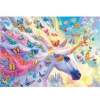 PUZZLE LICORNE ARC EN CIEL ET LES PAPILLONS 500 PIECES - COLLECTION ANIMAL FANTASTIQUE - EDUCA - 20254