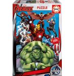 PUZZLE MARVEL AVENGERS HULK - IRON MAN - CAPTAIN AMERICA THOR 200 PIECES - COLLECTION SUPER HEROS - EDUCA - 15933