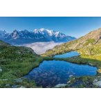 PUZZLE MASSIF DU MONT-BLANC LACS DES CHESERYS - 1500 PIECES COLLECTION EVASION - NATHAN - 87806