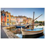 PUZZLE MIROIR AUX OISEAUX, PORT DE MARTIGUES, FRANCE 1000 PIECES - BATEAUX, VILLE - EDUCA - 19928
