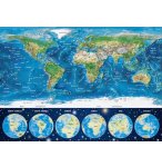 PUZZLE NEON LA CARTE DU MONDE 1000 PIECES - COLLECTION FLUORESCENT - EDUCA - 16760