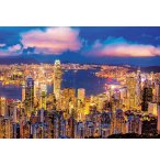 PUZZLE NEON VILLE DE CHINE : HONG KONG 1000 PIECES - COLLECTION FLUORESCENT - EDUCA 18462