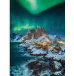 PUZZLE NORVEGE ILES LOFOTEN ET LES AURORES BOREALES 1000 PIECES - COLLECTION PAYSAGE ET MER - CLEMENTONI - 39775