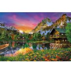 PUZZLE PAYSAGE : LAC ALPIN 6000 PIECES - COLLECTION MONTAGNE ET CHALET - CLEMENTONI - 36531