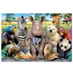 PUZZLE PHOTO SELFIE DROLES D'ANIMAUX SAUVAGES 1000 PIECES - SERIE SPECIALE - EDUCA - 15517