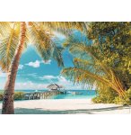 PUZZLE PLAGE PARADISIAQUE - 1500 PIECES COLLECTION EVASION - NATHAN - 87794