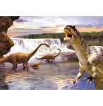 PUZZLE PLAINE DE DINOSAURES : FAMILLE DE BRANCHIOSAURES 260 PIECES - COLLECTION DINO - T-REX - CASTORLAND