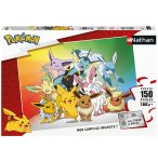 PUZZLE POKEMON FONT LA FETE : PIKACHU EVOLI VOLTALI MENTALI NOCTALI 150 PIECES - NATHAN 86030