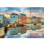 PUZZLE PORT DE COPENHAGUE 2000 PIECES - COLLECTION DANEMARK - BATEAU - EDUCA - 19278