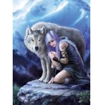 PUZZLE PROTECTOR 1000 PIECES - ANNE STOKES - COLLECTION LOUP - CLEMENTONI - 39465