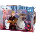 PUZZLE REINE DES NEIGES 2 : SVEN OLAF KRISTOFF DANS LA FORET 50 PIECES - FROZEN - KING