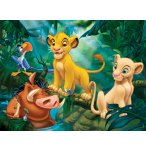 PUZZLE ROI LION : SIMBA NALA TIMON ET PUMBA DANS LA JUNGLE 30 PIECES - NATHAN - 863136