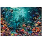 PUZZLE ROYAUME DE POSEIDON 1000 PIECES - FOND MARINS, RECIF CORAIL, MYTHOLOGIE - EDUCA - 20174