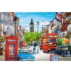 PUZZLE RUE DE LONDRES 1500 PIECES - COLLECTION URBAIN VILLE, ANGLETERRE - CASTORLAND