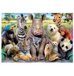 PUZZLE SELFIE DROLES D'ANIMAUX SAUVAGES 300 PIECES - PHOTO FUN & HUMOUR - EDUCA - 15908