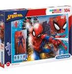 PUZZLE SPIDERMAN DANS LA VILLE - 104 PIECES - COLLECTION SPIDER-MAN MARVEL - CLEMENTONI - 27118