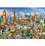 PUZZLE SYMBOLES D'EUROPE 2000 PIECES - COLLECTION MONUMENTS - EDUCA - 17697