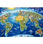 PUZZLE SYMBOLES DU MONDE 2000 PIECES - COLLECTION CARTE DU MONDE - EDUCA - 17129