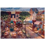 PUZZLE UN SOIR A PARIS, FRANCE 1000 PIECES - PEINTURE, ART, TABLEAU - RAVENSBURGER - 16727