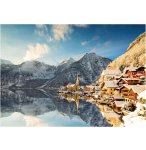 PUZZLE VILE DE HALLSTATT SOUS LA NEIGE EN HIVERS 1500 PIECES - COLLECTION PAYSAGE EN AUTRICHE - EDUCA - 20284