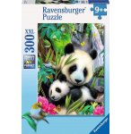 PUZZLE XXL BEBE PANDA ET PANDA DANS LA FORET 300 PIECES - RAVENSBURGER - ANIMAUX FORET - 130658