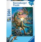 PUZZLE XXL DINOSAURES : T-REX GEANT ET LES PTERODACTYLES DANS LA FORET 150 PIECES - COLLECTION ANIMAUX PREHISTORIQUE DINO - RAVENSBURGER - 100521