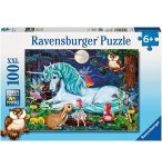 PUZZLE XXL LA LICORNE ET LES FEES DANS LA FORET 100 PIECES - RAVENSBURGER - 10793