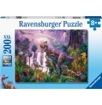 PUZZLE XXL LE PAYS DES DINOSAURES T-REX ET PTERODACTYLE - 200 PIECES - RAVENSBURGER - 128921