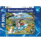 PUZZLE XXL LES HEROS DISNEY S'AMUSENT 100 PIECES - RAVENSBURGER - 109470