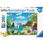 PUZZLE XXL POKEMON A LA PLAGE : PIKACHU LEVIATOR  200 PIECES - RAVENSBURGER - 12840