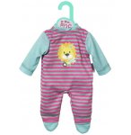 PYJAMA LION A RAYURES ROSE DOLLY MOSA - HABIT POUPEE 34-38 CM - VETEMENT - ZAPF CREATION (ZA56)