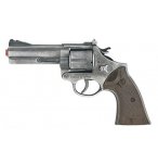 REVOLVER POLICE METAL ARGENT GRIS 12 COUPS GOLD COLLECTION - GONHER - ACCESSOIRE DEGUISEMENT