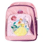 SAC A DOS BELLE ET LA BETE : DISNEY PRINCESS FLEURS 28 CM ROSE / VIOLET - ECOLE MATERNELLE - RANDO  