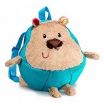 SAC A DOS DOUX PELUCHE OURS CESAR - LILLIPUTIENS - 84404 - BAGAGERIE ENFANT