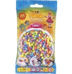 SACHET DE 1000 PERLES A REPASSER HAMA MIDI COULEURS ASSORTIES PASTEL - LOISIRS CREATIFS - 207-50