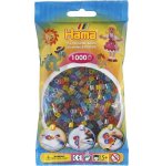 SACHET DE 1000 PERLES A REPASSER HAMA MIDI COULEURS ASSORTIES TRANSPARENTES - LOISIRS CREATIFS - 207-53