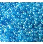 SACHET DE 500G DE PERLES DE ROCAILLES BLEUE TURQUOISE TRANSPARENTE - 035