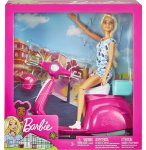 SCOOTER + POUPEES BARBIE + CASQUE - MATTEL - GBK85