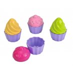 SET DE 4 MOULES A SABLE CUPACKES - GATEAUX, PATISSERIE, CUISINE - JOUET DE PLAGE