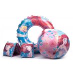 SET DE NATATION ARIEL DISNEY PRINCESS 3 PIECES - BOUEE, BRASSARDS, BALLON DE PLAGE - JEUX PISCINE