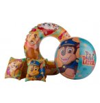 SET DE NATATION PAT PATROUILLE 3 PIECES - BOUEE, BRASSARDS, BALLON DE PLAGE - PAW PATROL - JEUX PISCINE
