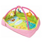 TAPIS D'ACTIVITES ET AIRE D'EVEIL 2 EN 1 COTOONS ROSE - SMOBY - 110216 - JOUETS BEBE