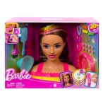 TETE A COIFFER BARBIE BRUNE MECHES ARC EN CIEL 22 PIECES - COLOR REVEAL - MATTEL - HMD80
